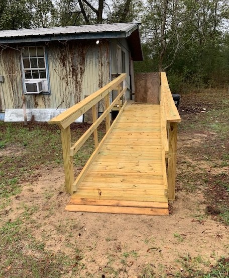 If you or someone you know that needs a ramp to help access their home please let us know!